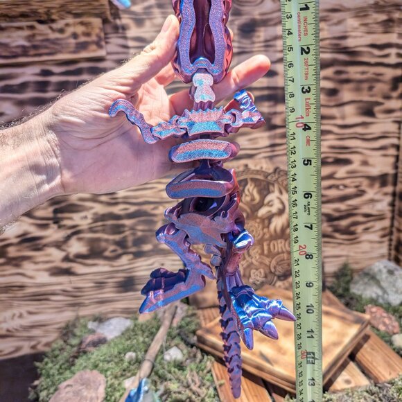 Skeleton Tyrannosaurus T-Rex Flexible Articulated Fidget Toy Dinosaur 3D Printed - Picture 9 of 9